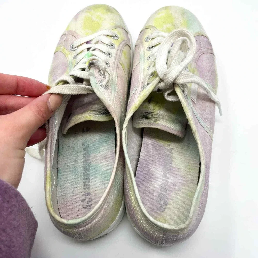 SUPERGA Tie Dye Platform‎ Sneakers